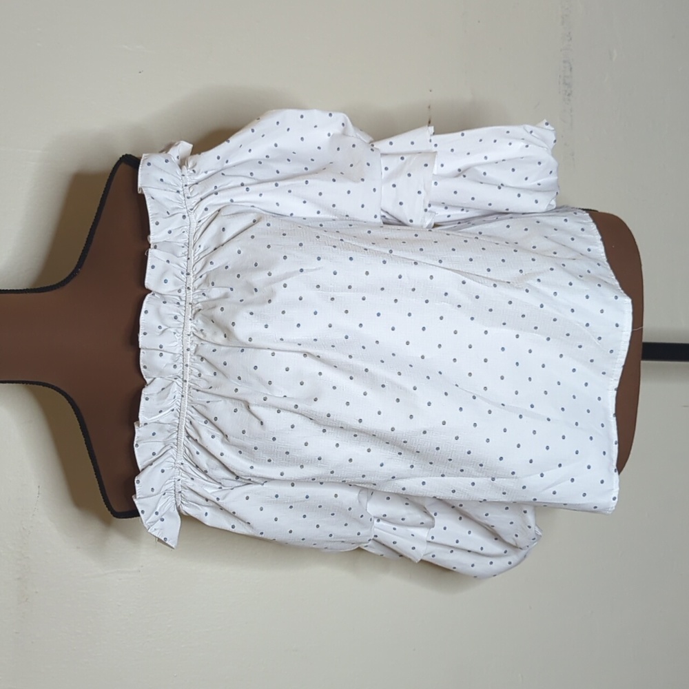 NWT long ruffle sleeve off shoulder blouse as S